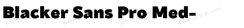 Blacker Sans Pro Med字体转换 Blacker Sans Pro Med字体转换